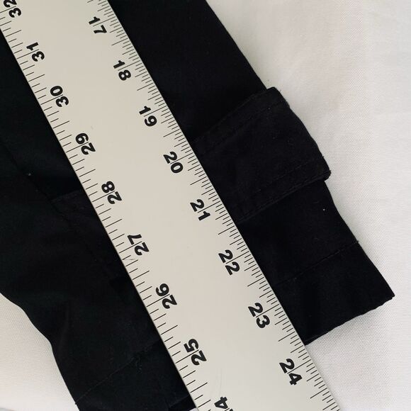 London Fog Women M Black Trench Coat  Button Front Hooded Classic Chic Travel - Picture 12 of 13